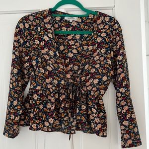 Summer front tie crop top